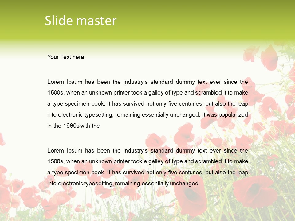 Colour Rural Decorative PowerPoint Template