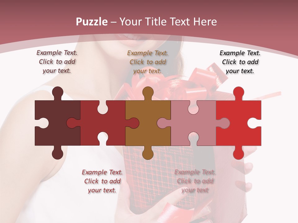 Model Happiness Glamour PowerPoint Template