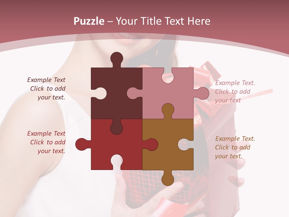 Model Happiness Glamour PowerPoint Template