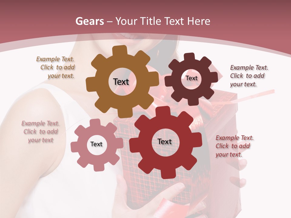 Model Happiness Glamour PowerPoint Template