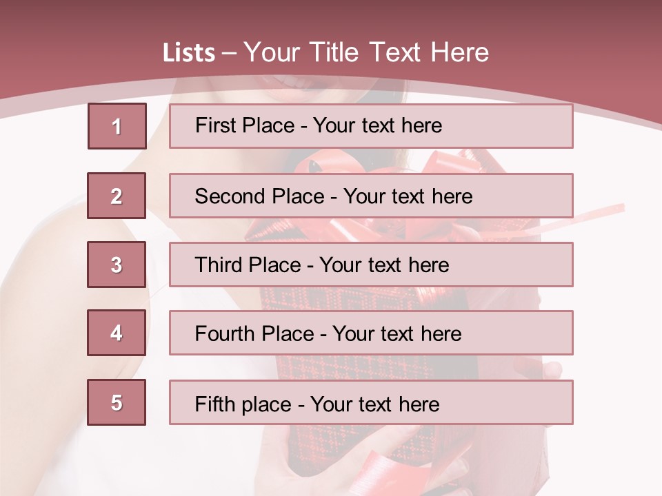 Model Happiness Glamour PowerPoint Template
