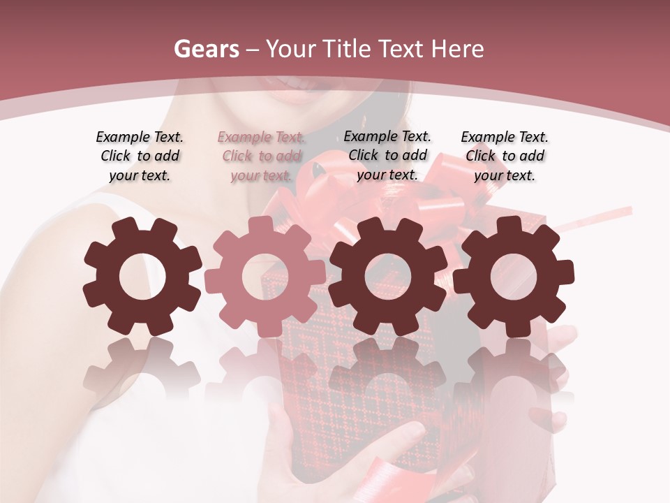 Model Happiness Glamour PowerPoint Template