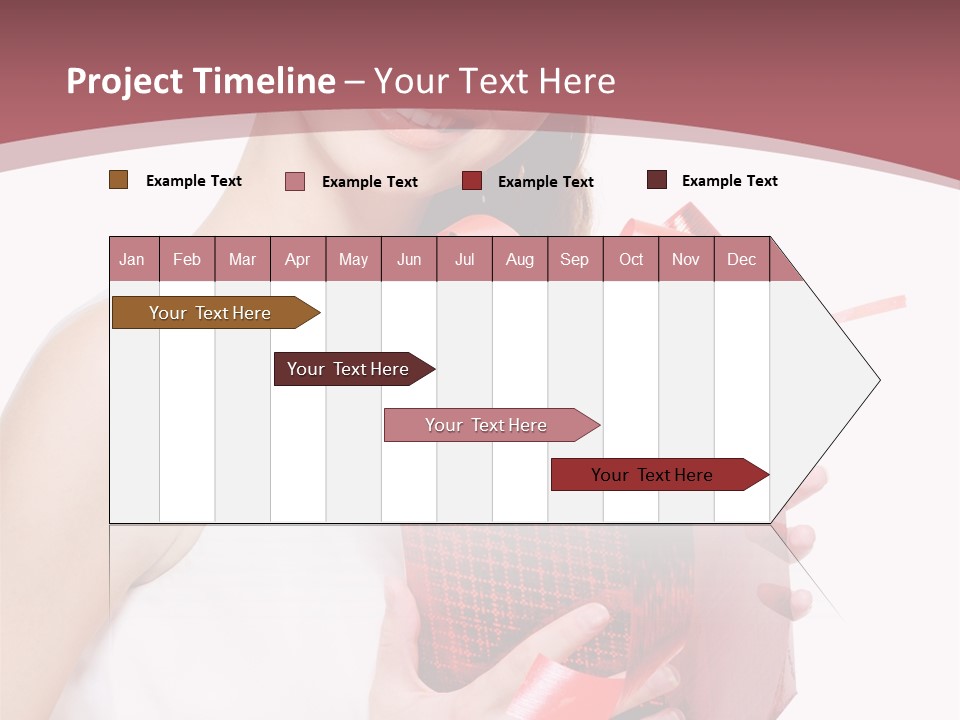 Model Happiness Glamour PowerPoint Template