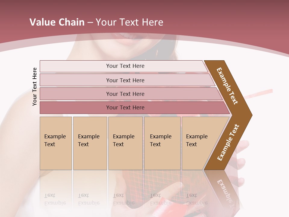 Model Happiness Glamour PowerPoint Template