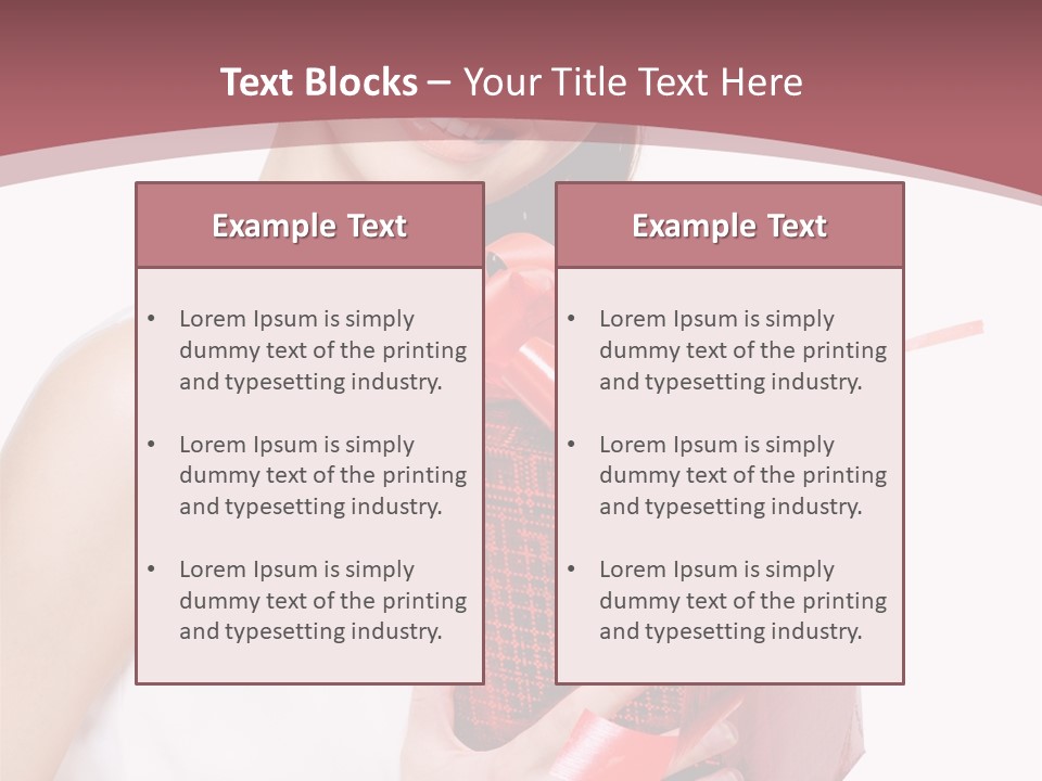 Model Happiness Glamour PowerPoint Template