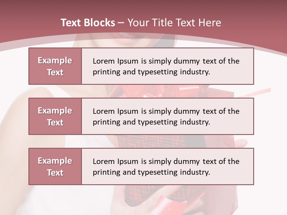 Model Happiness Glamour PowerPoint Template