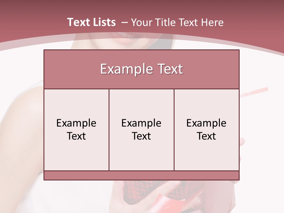 Model Happiness Glamour PowerPoint Template
