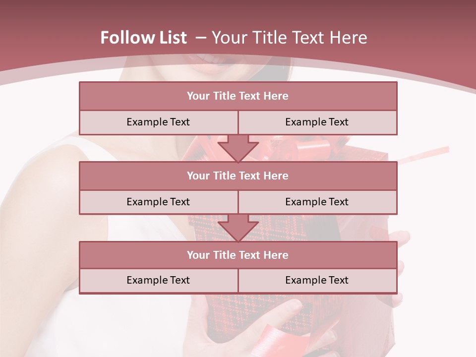 Model Happiness Glamour PowerPoint Template
