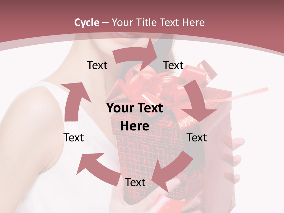 Model Happiness Glamour PowerPoint Template