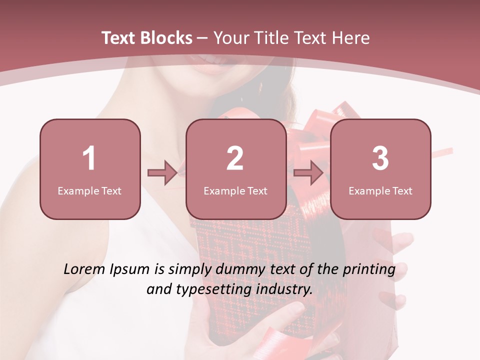 Model Happiness Glamour PowerPoint Template