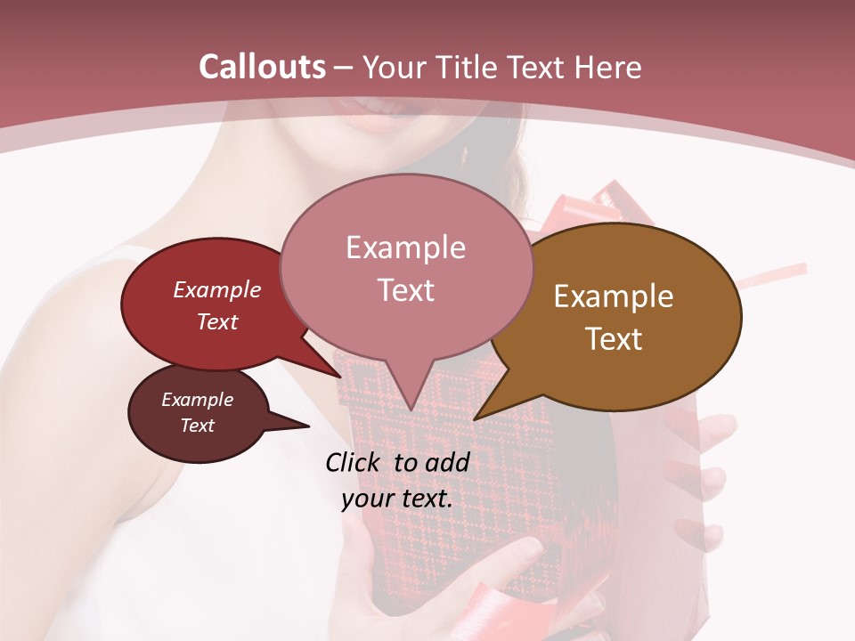 Model Happiness Glamour PowerPoint Template