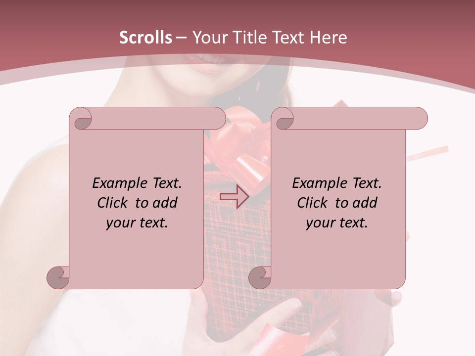 Model Happiness Glamour PowerPoint Template
