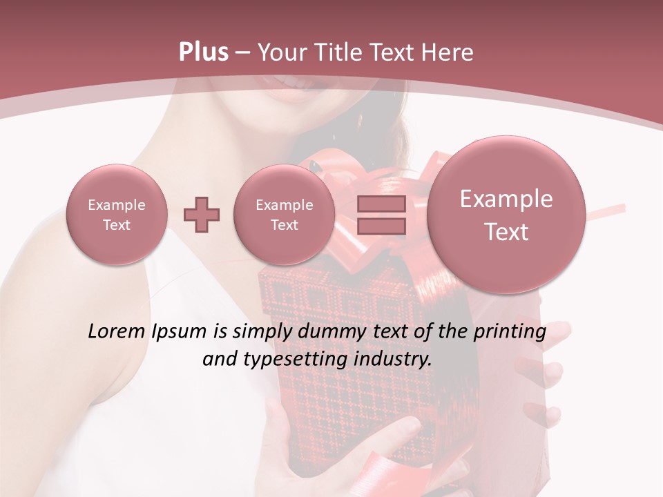 Model Happiness Glamour PowerPoint Template