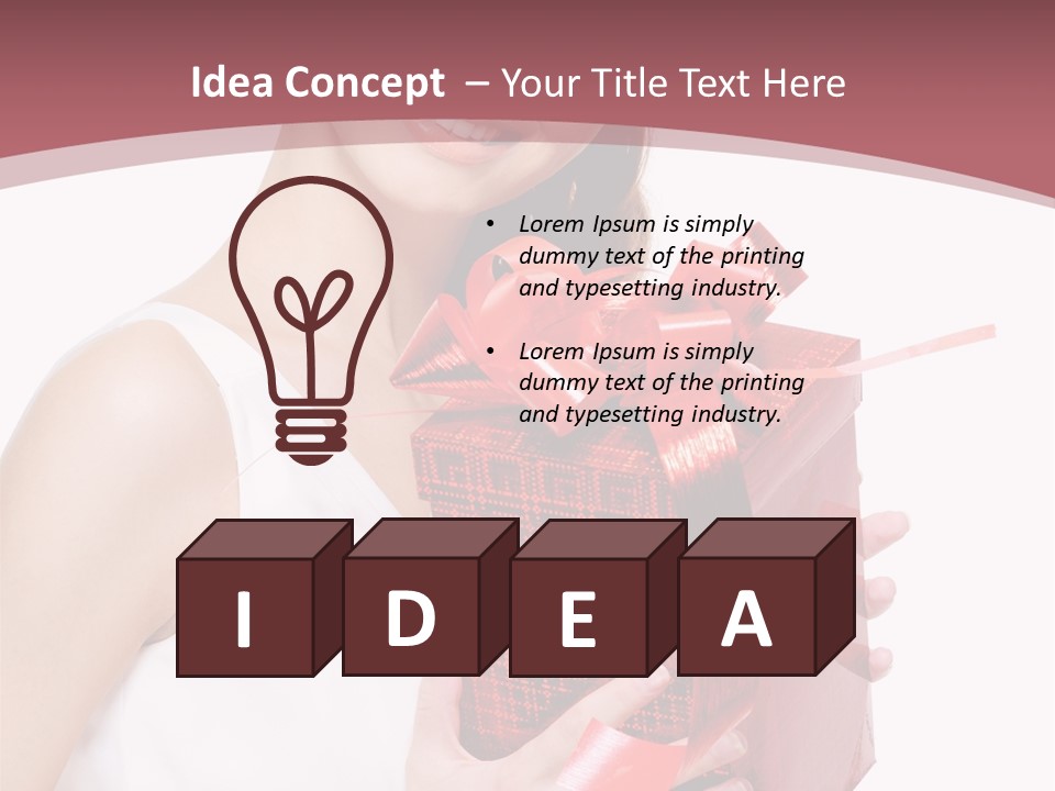 Model Happiness Glamour PowerPoint Template