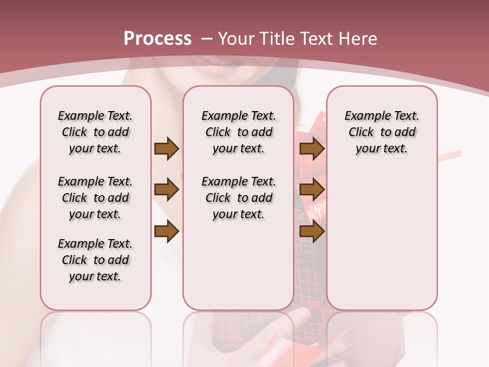 Model Happiness Glamour PowerPoint Template