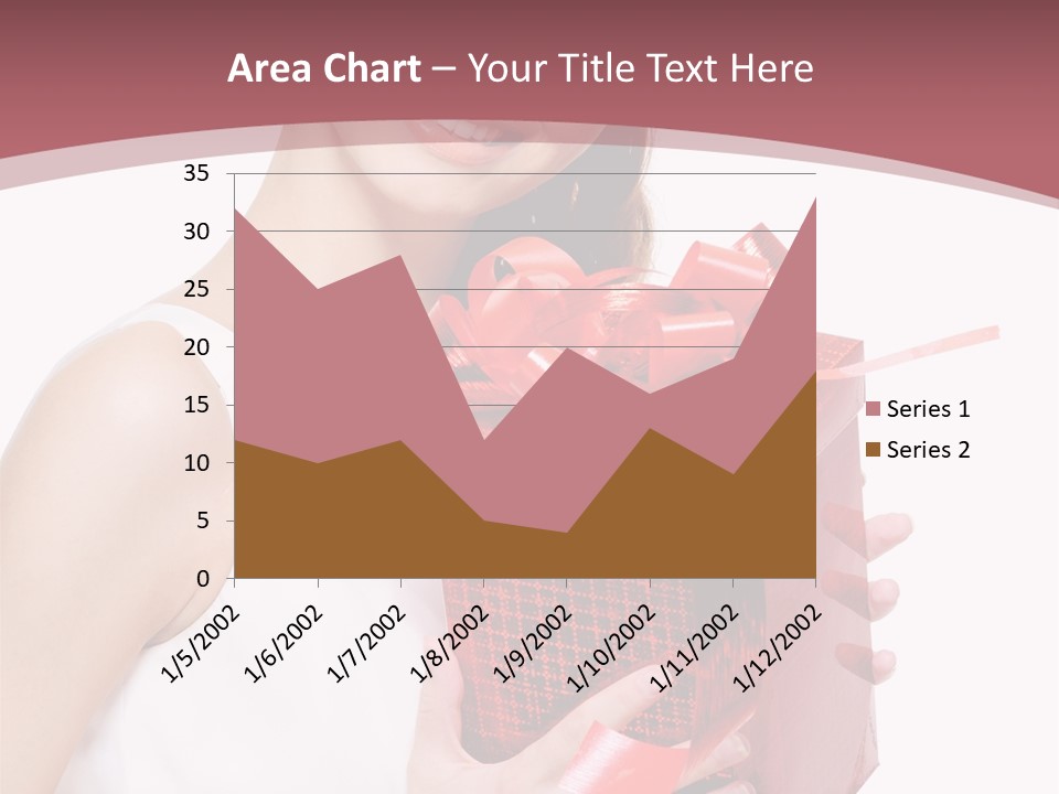 Model Happiness Glamour PowerPoint Template