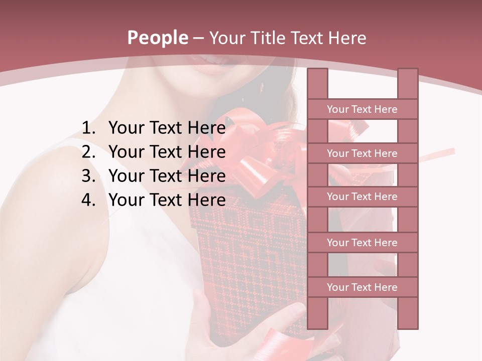 Model Happiness Glamour PowerPoint Template