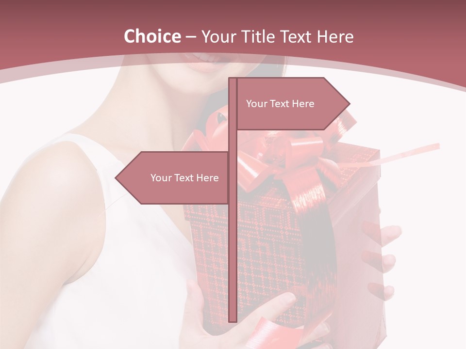 Model Happiness Glamour PowerPoint Template