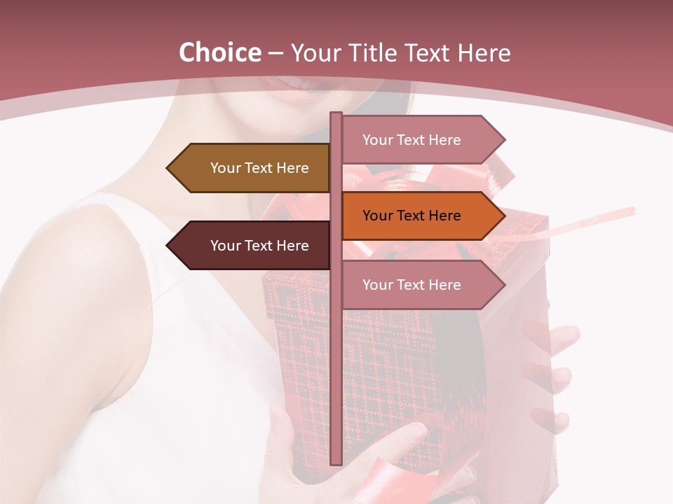 Model Happiness Glamour PowerPoint Template