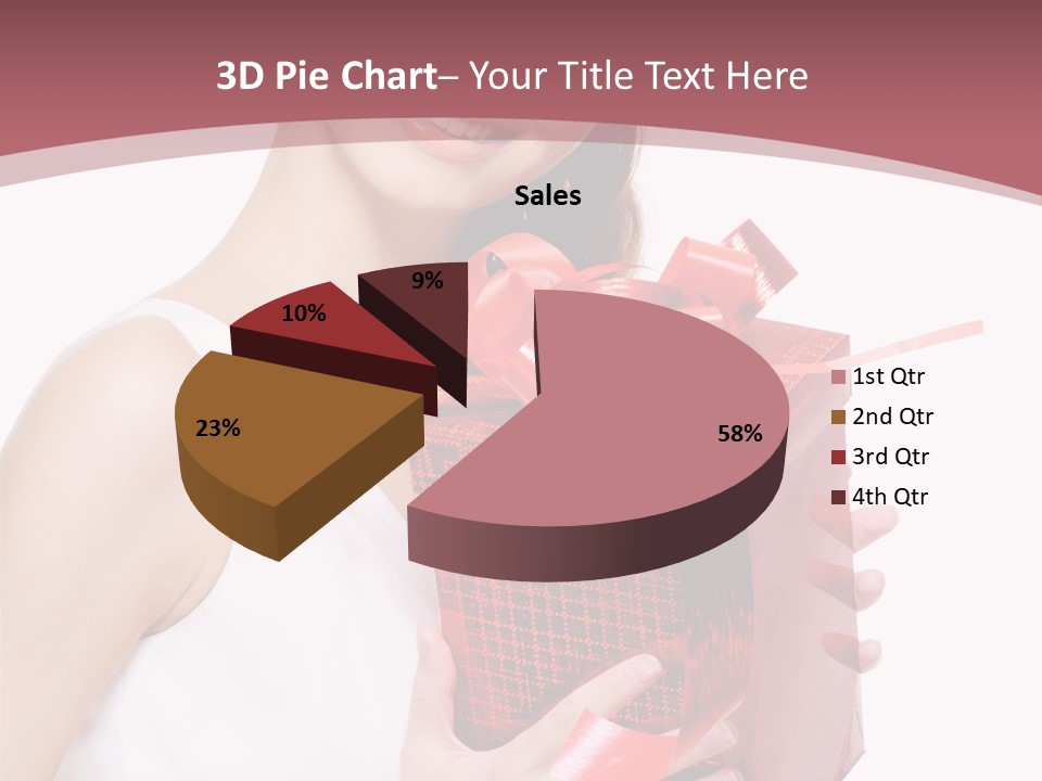Model Happiness Glamour PowerPoint Template