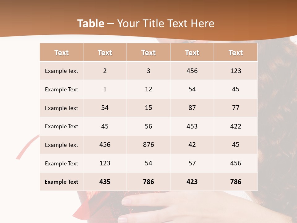 Holding Gift Happiness PowerPoint Template