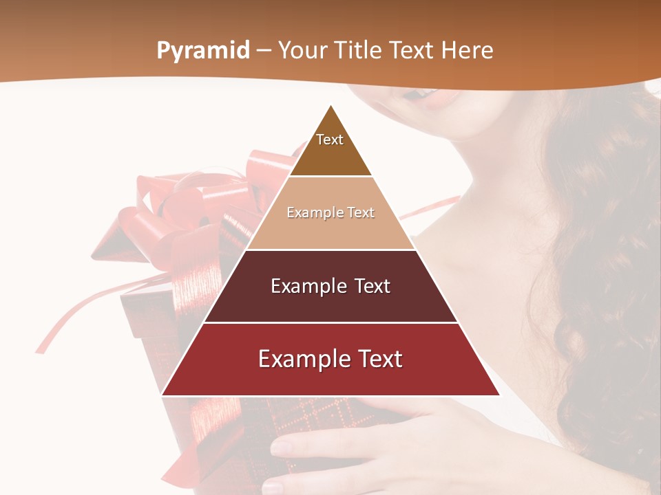 Holding Gift Happiness PowerPoint Template