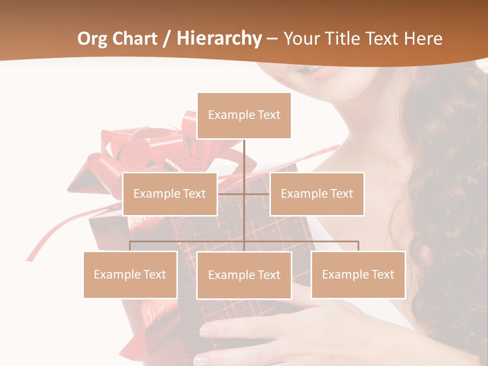 Holding Gift Happiness PowerPoint Template