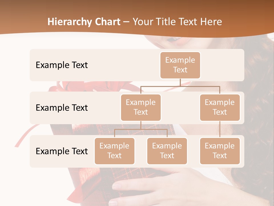 Holding Gift Happiness PowerPoint Template