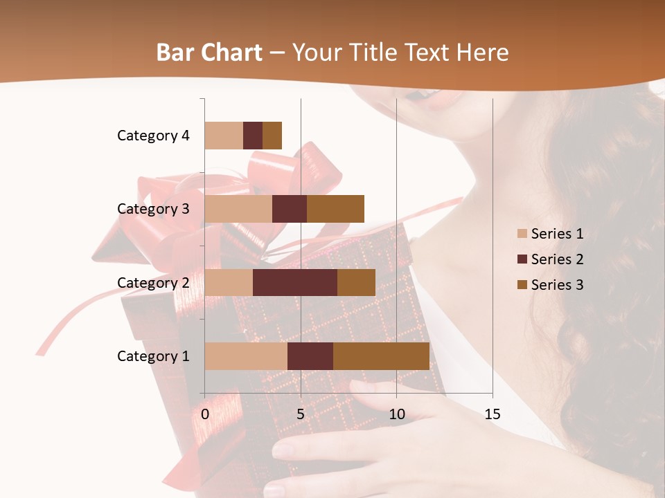 Holding Gift Happiness PowerPoint Template