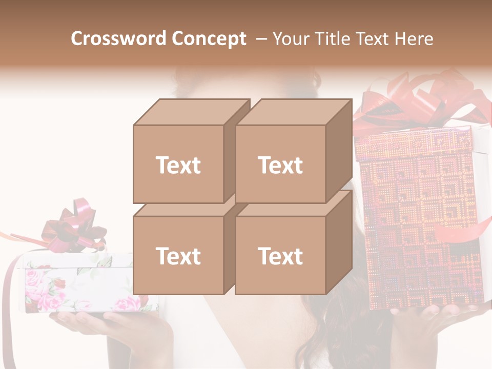 Joyful Woman Smile PowerPoint Template