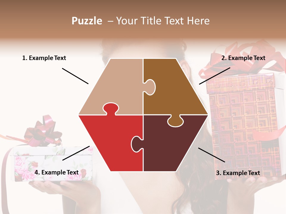 Joyful Woman Smile PowerPoint Template