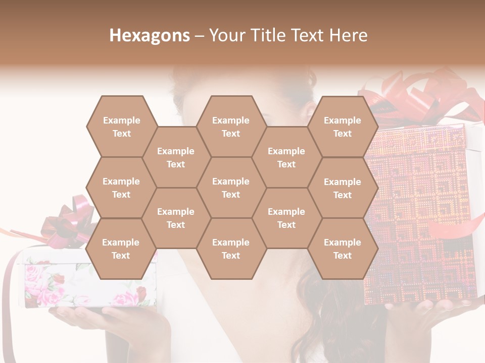 Joyful Woman Smile PowerPoint Template