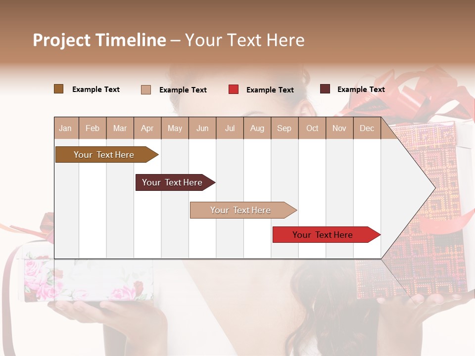 Joyful Woman Smile PowerPoint Template
