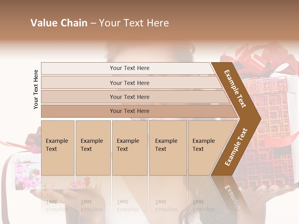 Joyful Woman Smile PowerPoint Template