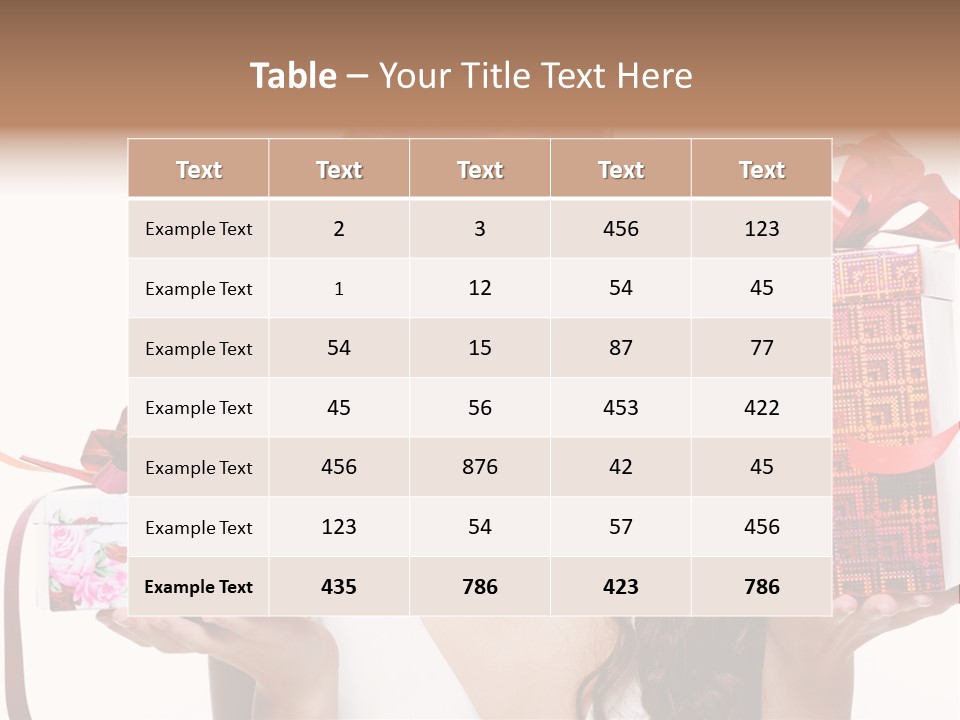 Joyful Woman Smile PowerPoint Template