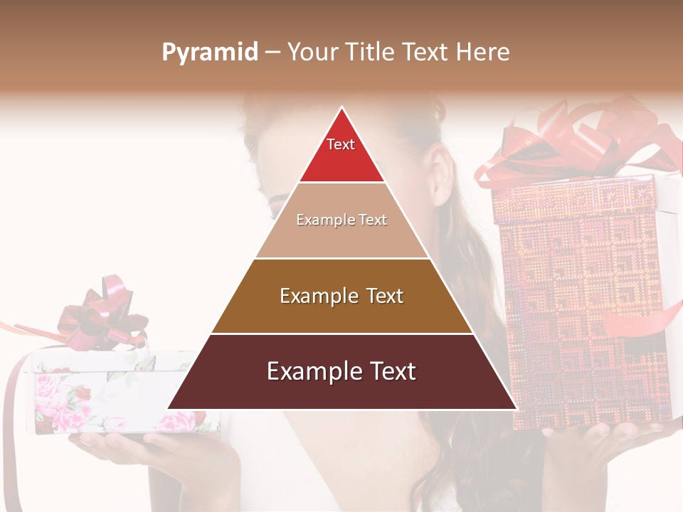 Joyful Woman Smile PowerPoint Template