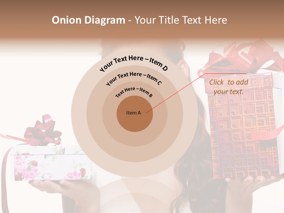 Joyful Woman Smile PowerPoint Template