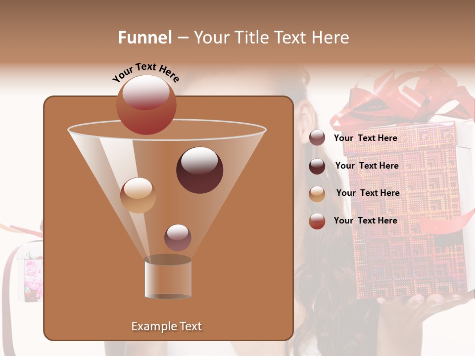 Joyful Woman Smile PowerPoint Template