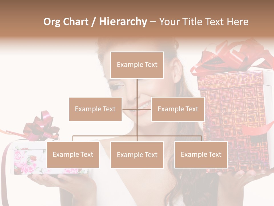 Joyful Woman Smile PowerPoint Template