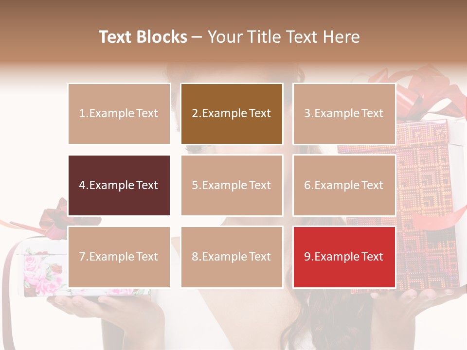 Joyful Woman Smile PowerPoint Template