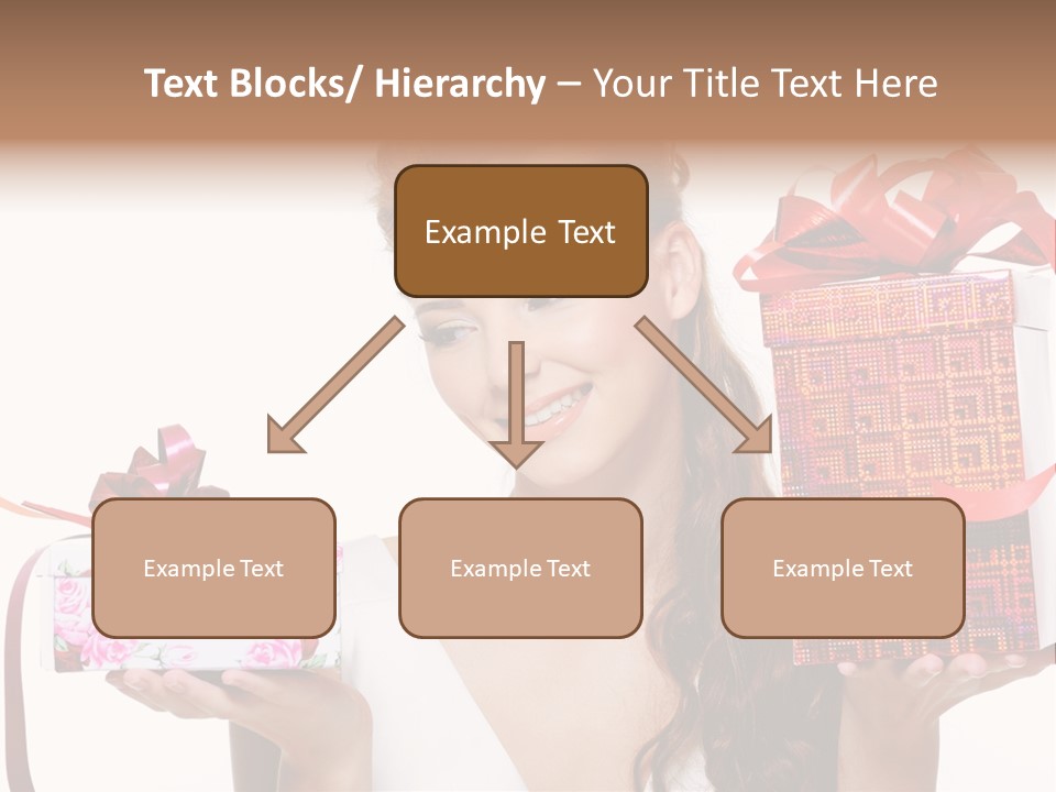 Joyful Woman Smile PowerPoint Template