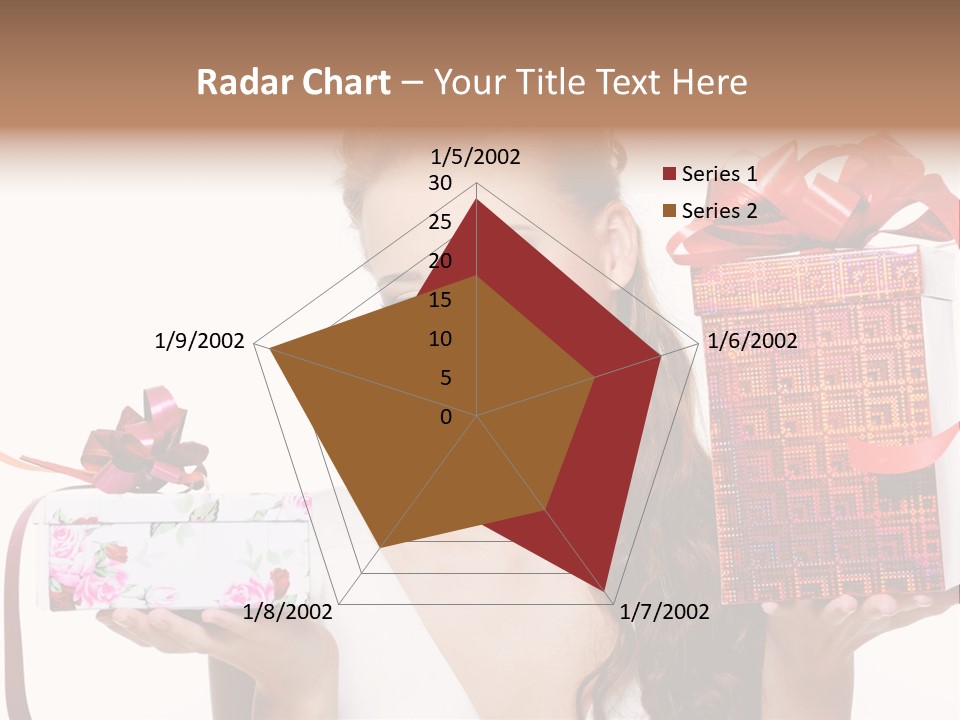 Joyful Woman Smile PowerPoint Template