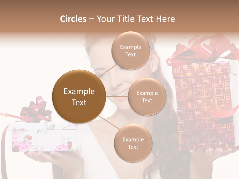 Joyful Woman Smile PowerPoint Template