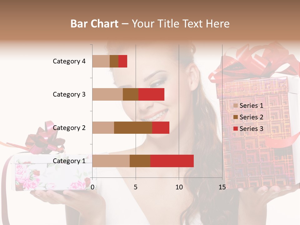 Joyful Woman Smile PowerPoint Template
