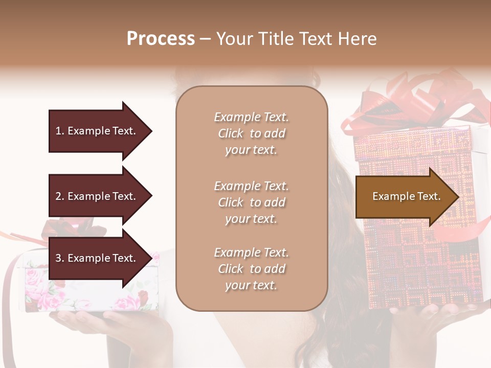 Joyful Woman Smile PowerPoint Template