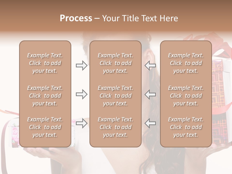 Joyful Woman Smile PowerPoint Template