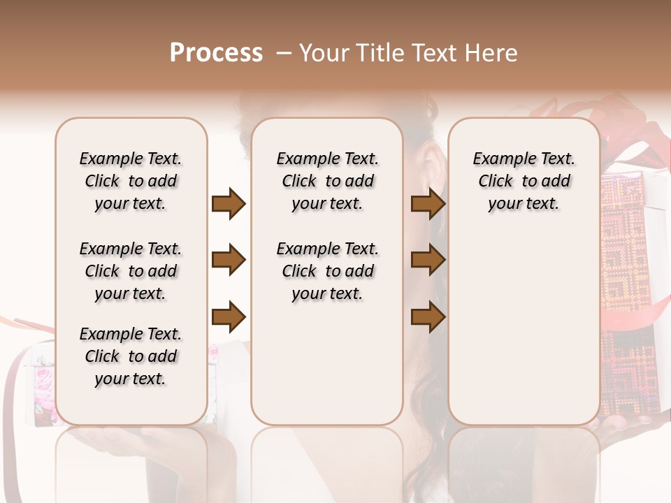 Joyful Woman Smile PowerPoint Template