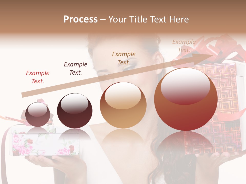 Joyful Woman Smile PowerPoint Template