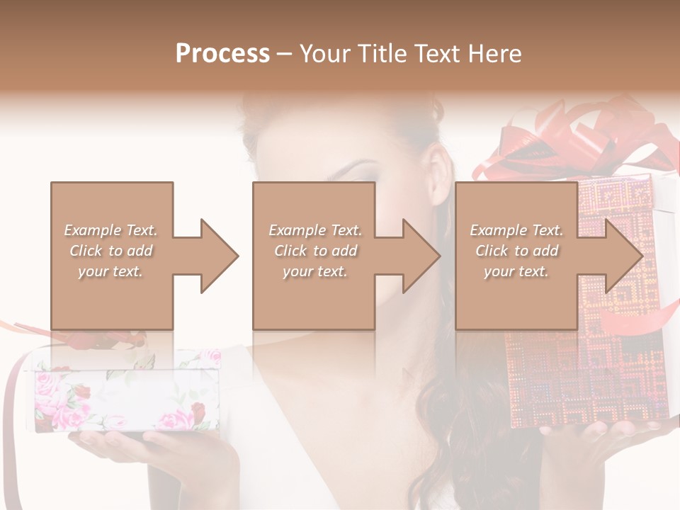 Joyful Woman Smile PowerPoint Template