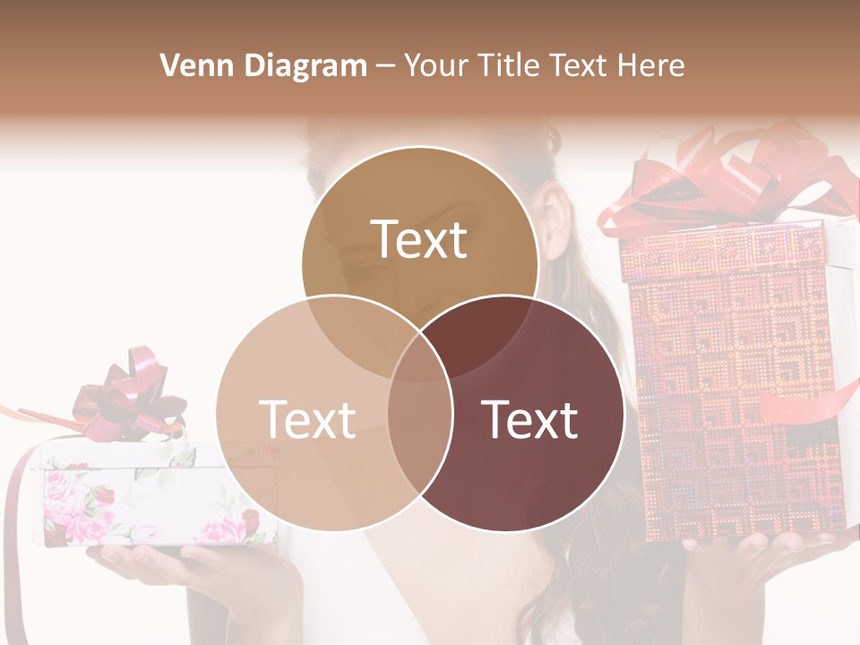 Joyful Woman Smile PowerPoint Template